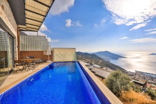 Villa Arma Kalkan – Luxury Honeymoon Villa with Jacuzzi, Sauna, Hammam