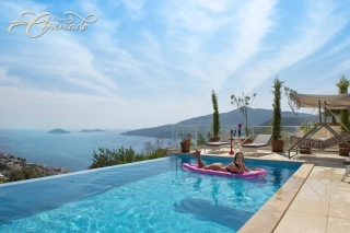 Villa Chremado | Villa mit Meerblick & Infinity-Pool in Kalkan Kalamar