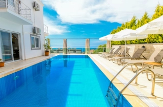 Villa Kaya | Luxury Sea View Family Villa in Kalkan Kördere