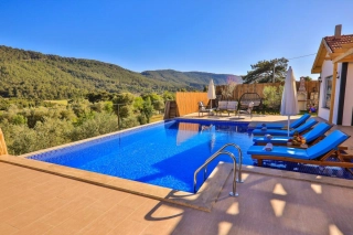 Villa Karaağaç | Doğa İçinde Korunaklı Havuzlu, Jakuzili 2+1 Villa