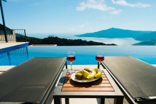 Villa Utopia – Kalkan Kördere’de Panoramik Deniz Manzaralı, Jakuzili