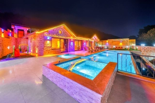 Villa Artena | Secluded Jacuzzi Villa in Kalkan Sarıbelen with Pool