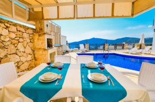 Villa Bella Vista Kördere – Kalkan’da Korunaklı, Deniz Manzaralı 