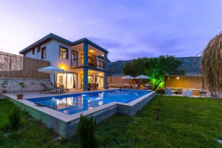 Villa Eslem Sarıbelen – Kalkan Sarıbelen’de Jakuzili, Korunaklı, Doğa 