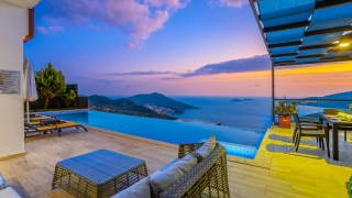 Villa Royal Kördere | Sea View Luxury Villa with Jacuzzi in Kalkan