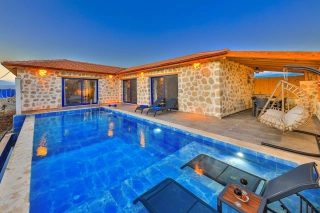 Villa Flower Blue, Villa for Rent with Double Jacuzzi | Kalkan Vi