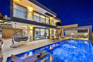 Villa Çiğdem – Jacuzzi Villa with Nature & Sea View in Kalkan İncebel