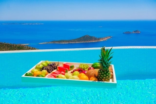 Villa Pal, Deniz ve Adalar Manzaralı 2 Kişilik | Kalkan Villa