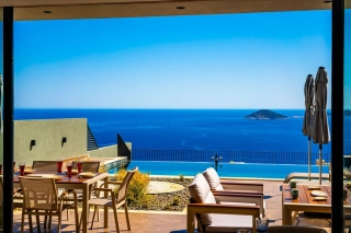 Villa Aura C | Kalkan Kalamar’da Deniz Manzaralı, Lüks 3+1 Villa