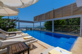 Villa Narin 9 – Kalkan İslamlar’da Jakuzili, Isıtmalı Kapalı Havuzlu 