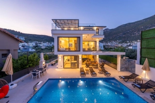 Villa Lovelet 2 – Kalkan Ortaalan’da Jakuzili, Manzaralı, Modern
