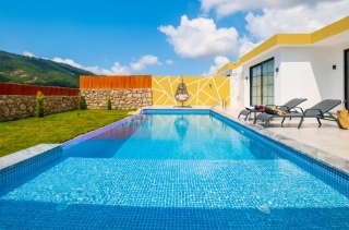 Villa Golden 1 – Kalkan Sarıbelen’de Korunaklı, Jakuzili