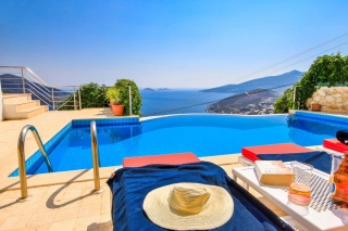Villa Sirene | Kalkan Kızıltaş’ta Deniz Manzaralı Lüks Villa, Havuzlu