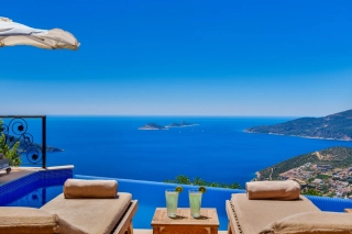 Villa Tunç Kalkan – Kördere Bölgesi’nde Taş Mimariyle Lüks ve Huzurlu 